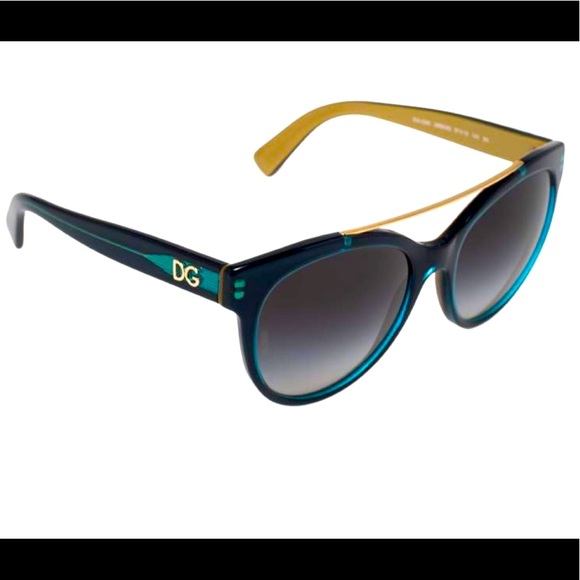 Dolce & Gabbana Accessories - Dolce & Gabbana DG4280 Gold Accent Cat Eye Sunglasses